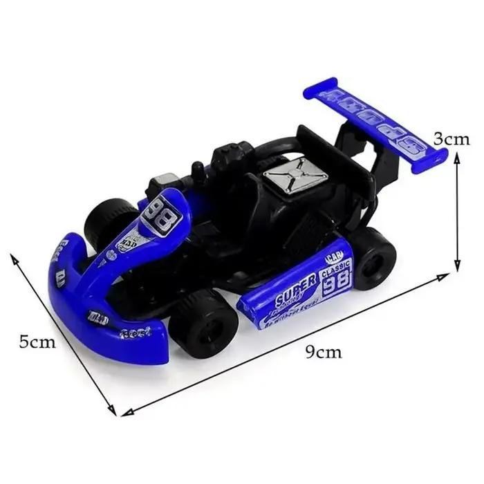 Enfants cadeau quatre roues retirer voiture véhicule jouet coloré modèle de course Kart dessin animé