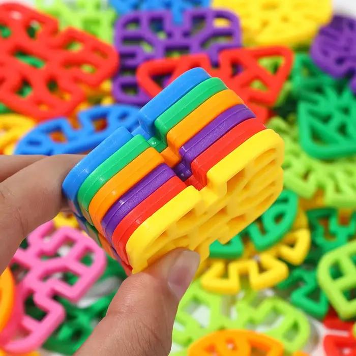 Blocs de construction géométriques Montessori pour enfants