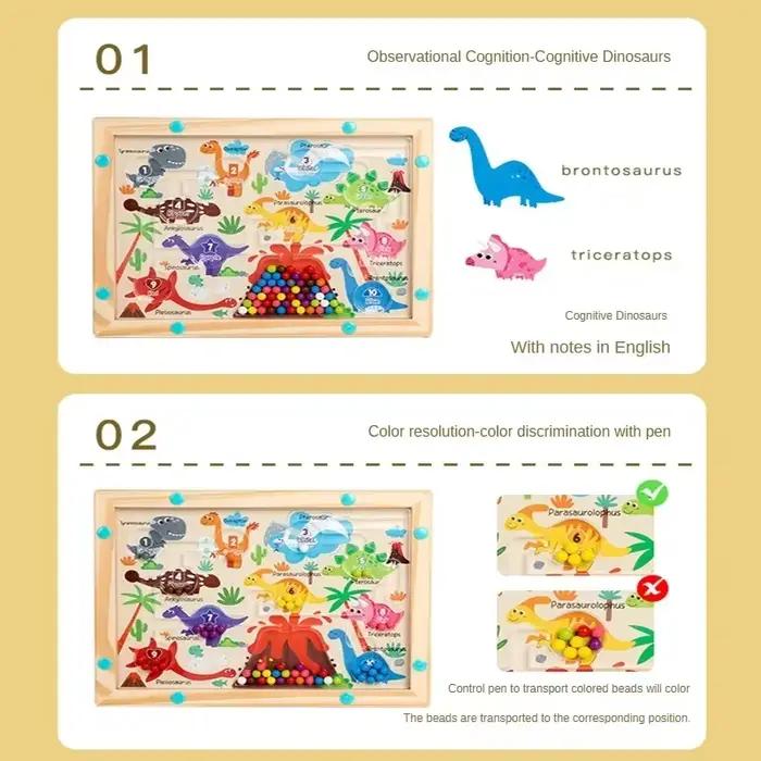 Jeux de tri de couleurs magnétiques Montessori