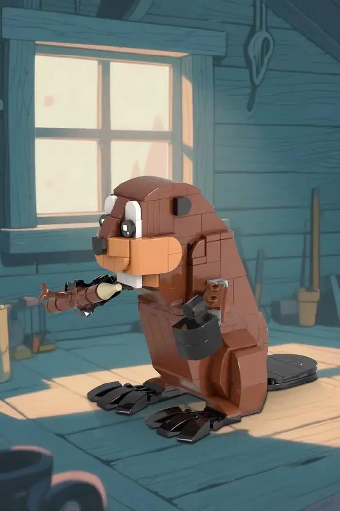 221530 Blocs de construction Castor Mignon