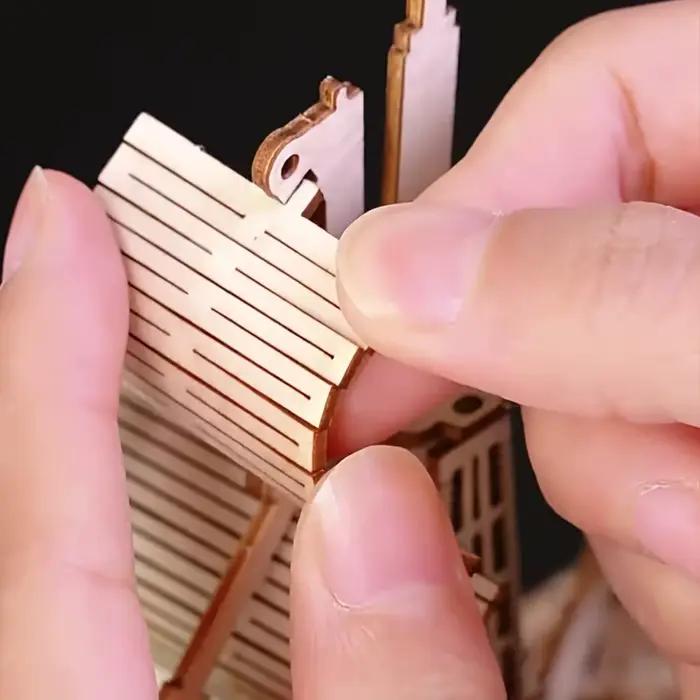 Puzzle stéréo 3D modèle de bateau pirate néerlandais Puzzle en bois