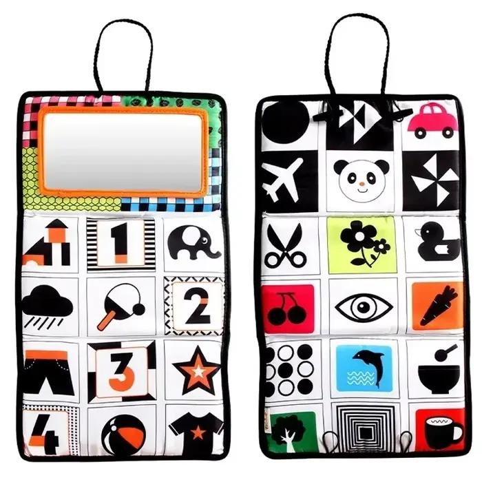 Jouets miroir pour nouveau-nés noir et blanc