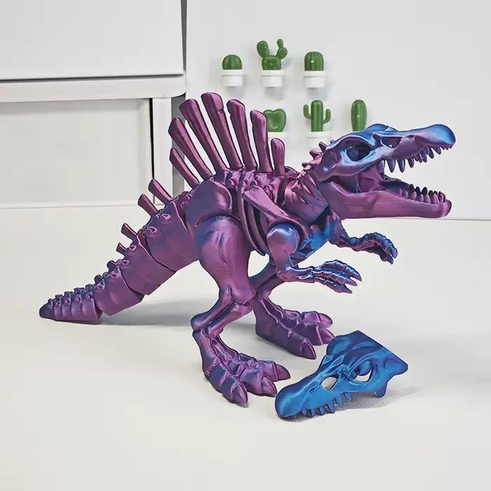 Nouveau jouet de dinosaure squelette Spinosaurus articulé Original imprimé en 3d pour décor de bureau