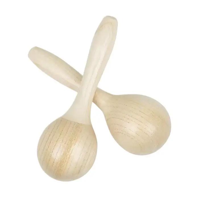 Maraca en bois, jouet musical, jouet d'éducation précoce pour enfants, instruments de percussion Orff