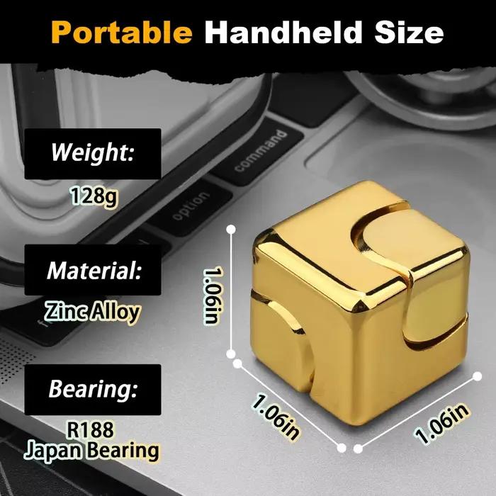 Alliage Cube Spinner doigt Gyroscope Fidget Anti-Stress jouets adulte bureau maison voyage Portable soulagement du Stres
