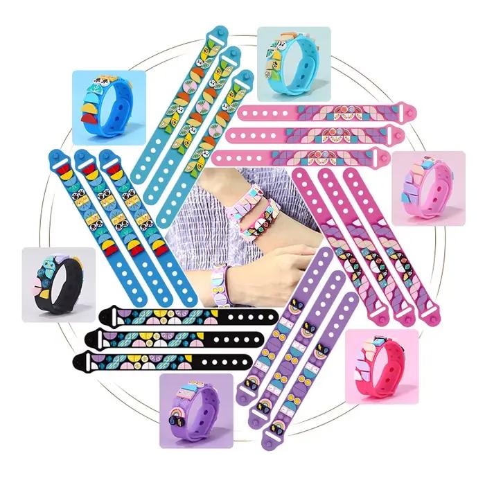 2023 nouveau bricolage DOTS Go Team! blocs de construction jouets 41900 41901 41902 41903 41911 41912 Bracelet en Silico