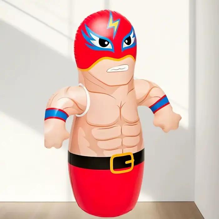 Sac de frappe gonflable sur pied, jouet de boxe pour enfants, jeu de combat gonflable pour garçons et filles