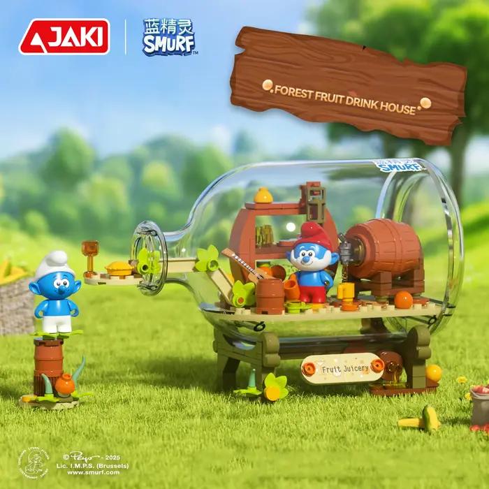 Blocs de construction Les Smurfs Bouteille à la flotte
