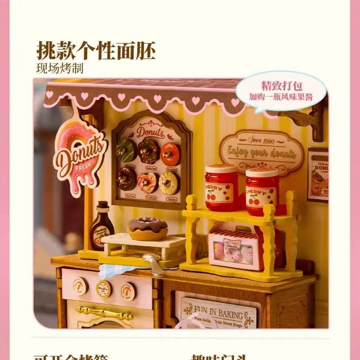 En stock – Nouveau modèle Rolaife 2026 – Miniature de maison de campagne DIY faite à la main – Cadeau de vacances