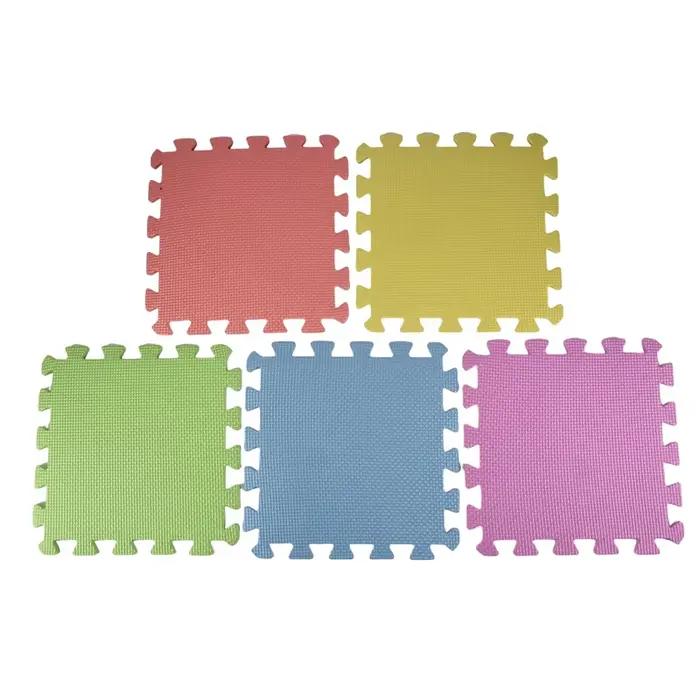 B78B-Play tapis Puzzle modulaire coloré 20 pièces 30X30 Cm mousse Eva souple