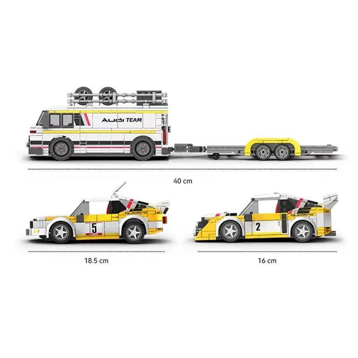 Australie S1 Kit de blocs de construction 3-en-1 Voiture de sport technique E2 Camion Remorque Modèle Briques Jouets