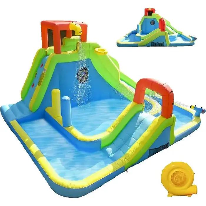 Parc toboggan Iatable, grand château d'eau pour enfants