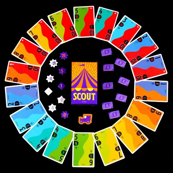 Jeu de cartes Scout, jeu de société Scout de cirque