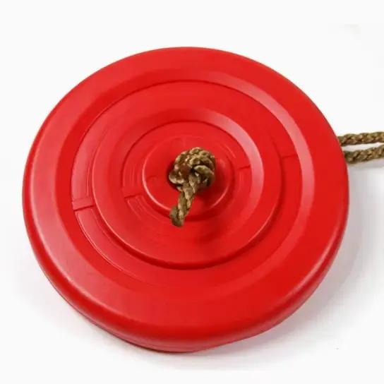 Balançoire à disque octogonal pour enfants, rouge et bleue, épaissie, suspendue, pour intérieur et extérieur, jouet de sport pour enfants, jardin et cour.