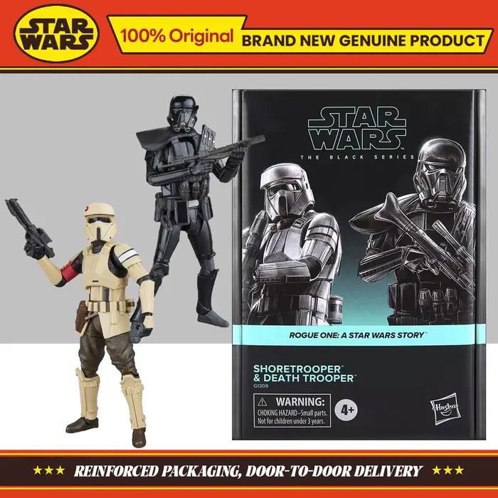 Hasbro Star Wars The Black Series Shoretrooper & Death Trooper, lot de 2 figurines, collection de figurines originales, modèle de jouet, cadeau
