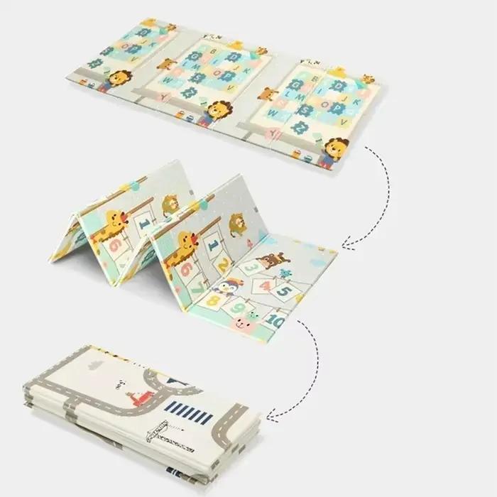 Tapis de jeu éducatif et sportif imperméable pour enfants, mère et enfant, multicolore, pour les activités de jeu, exploration et développement moteur et cognitif