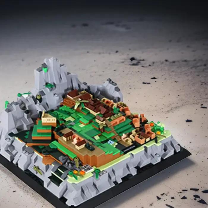 Modèle de construction en blocs du Machu Picchu du Pérou