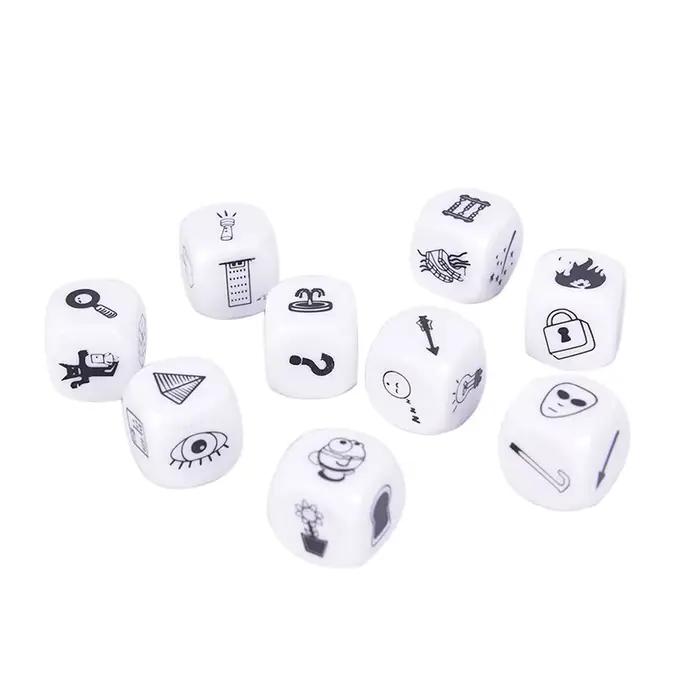 Boîte de dés pour raconter des histoires