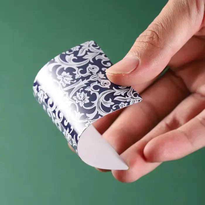 Cartes de Mahjong chinoises (144 tuiles) - Design classique en porcelaine bleue et blanche, ensemble de voyage portable avec dés