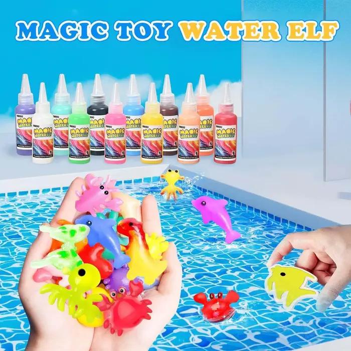 Jouet de perles d'eau en Gel magique: Kit de jardin féerique DIY de 12 paquets avec moules, jouets spongieux sensoriels STEM, cadeau d'anniversaire créatif pour les enfants