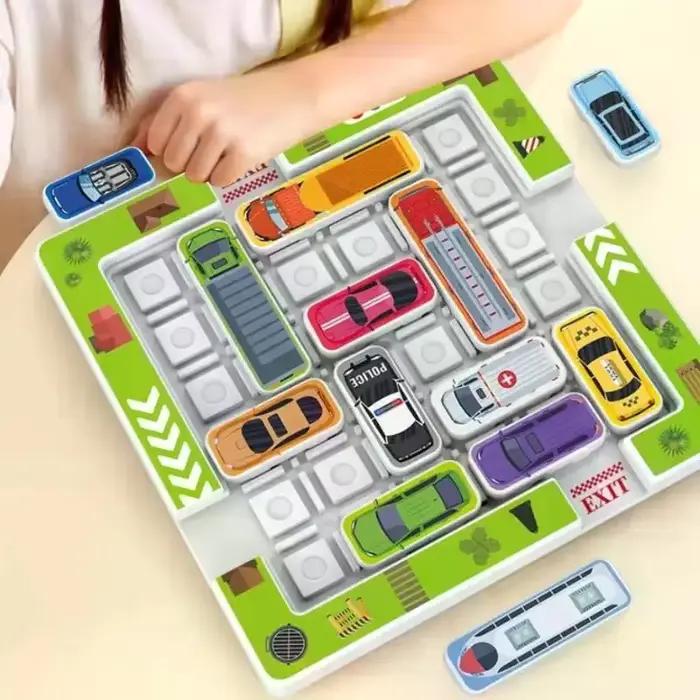 1 ensemble de jouets de parking avec véhicules mobiles et labyrinthe
