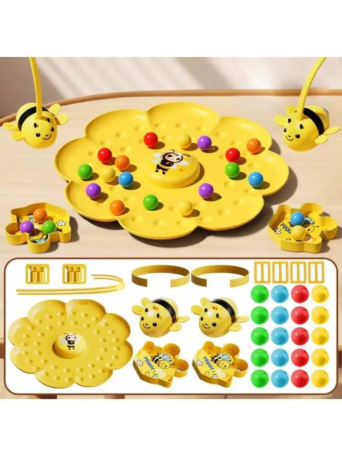 1 ensemble de jouets de jeu de société mignons en forme d'abeille
