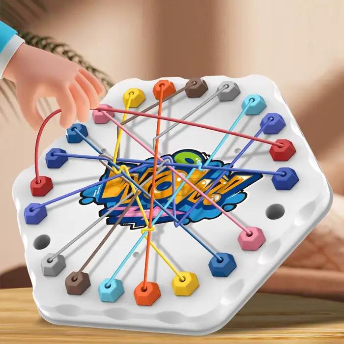 Jeu de société Puzzle avec nœuds en corde pour enfants