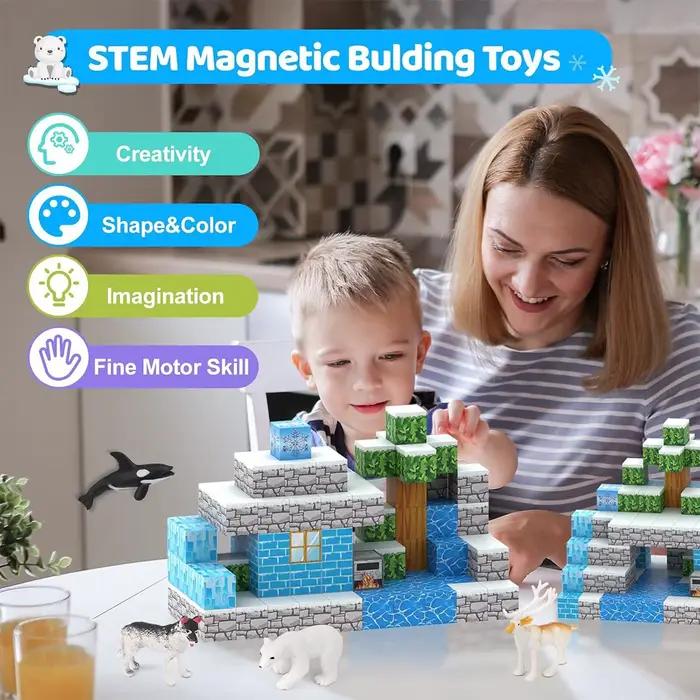 Blocs de construction magnétiques Mine Mine World