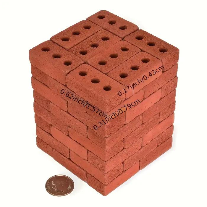 50 pièces 1:16 Mini Simulation brique bricolage maison Construction matériaux muraux à la main ciment