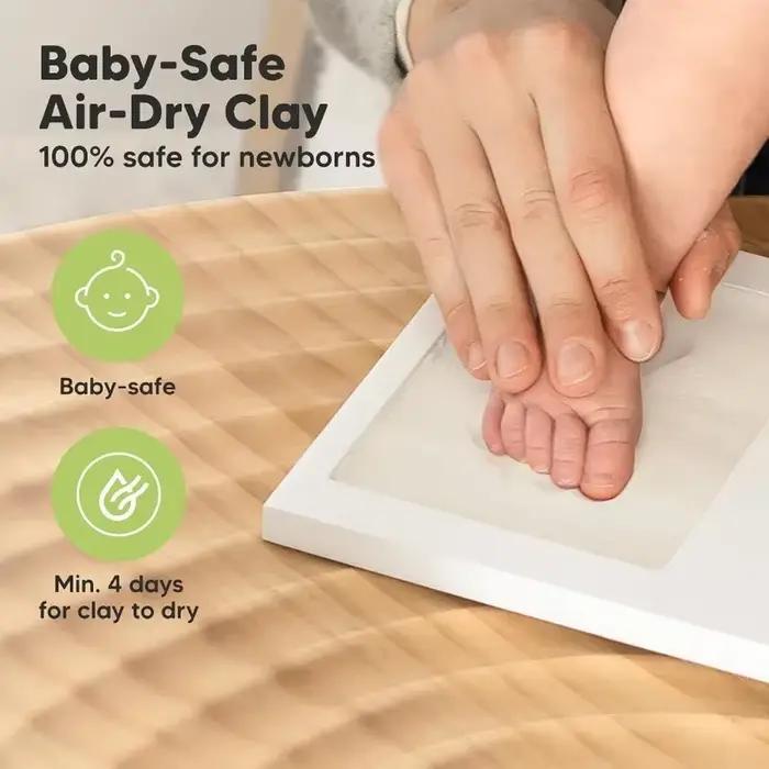 Kit d'argile pour empreintes de mains de bébé