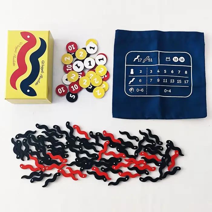 Jeu de société Wriggle Roulette Anges ou Serpents 2-8 joueurs pour parties intenses et stratégies familiales et amicales