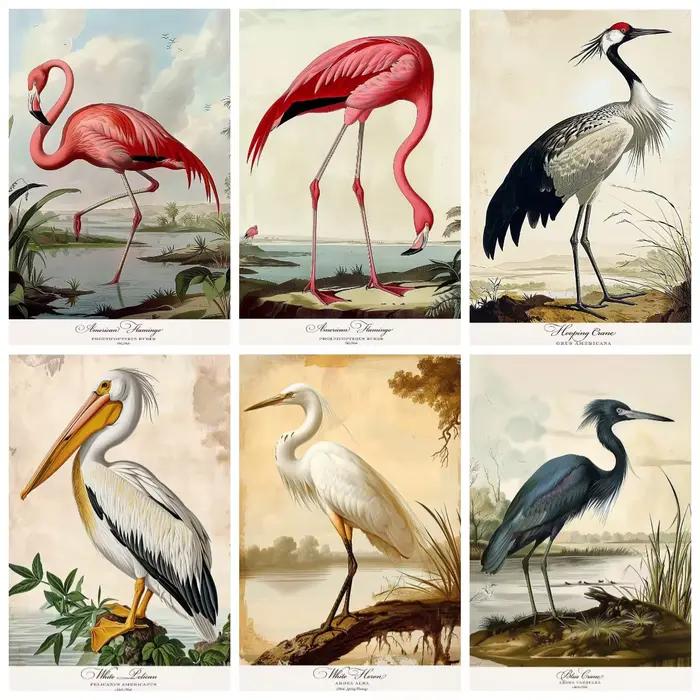 Puzzle d'animaux, paysages et oiseaux