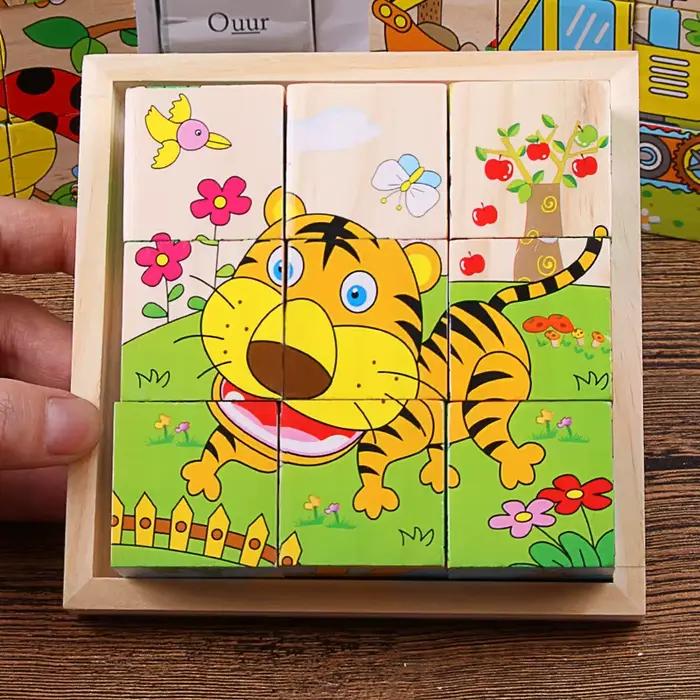 Blocs en bois pour bébés
