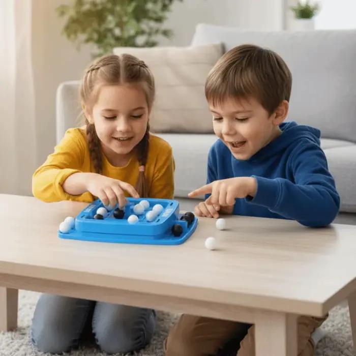 Jeu de stratégie rapide interactif quatre en ligne noir et blanc