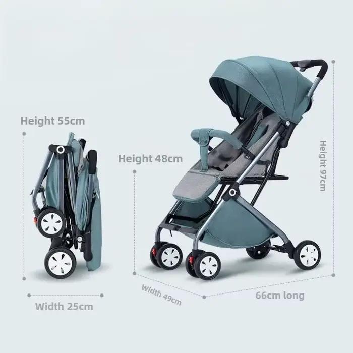 2025 nouvelle poussette bébé haute vue peut s'asseoir ou s'allonger