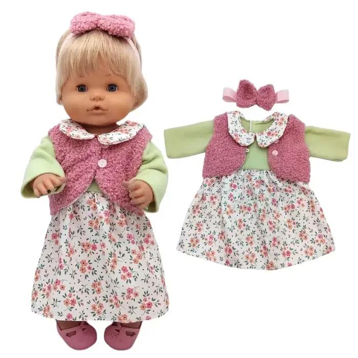 Vêtements roses pour poupée bébé de 35 Cm