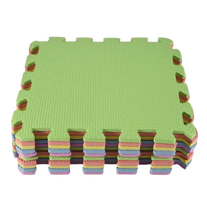 B78B-Play tapis Puzzle modulaire coloré 20 pièces 30X30 Cm mousse Eva souple