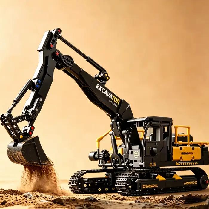Modèles de véhicules de construction urbaine excavatrices blocs de construction MOC voitures d'ingénierie technique camions briques jouets pour grands enfants et adultes occassions spéciales