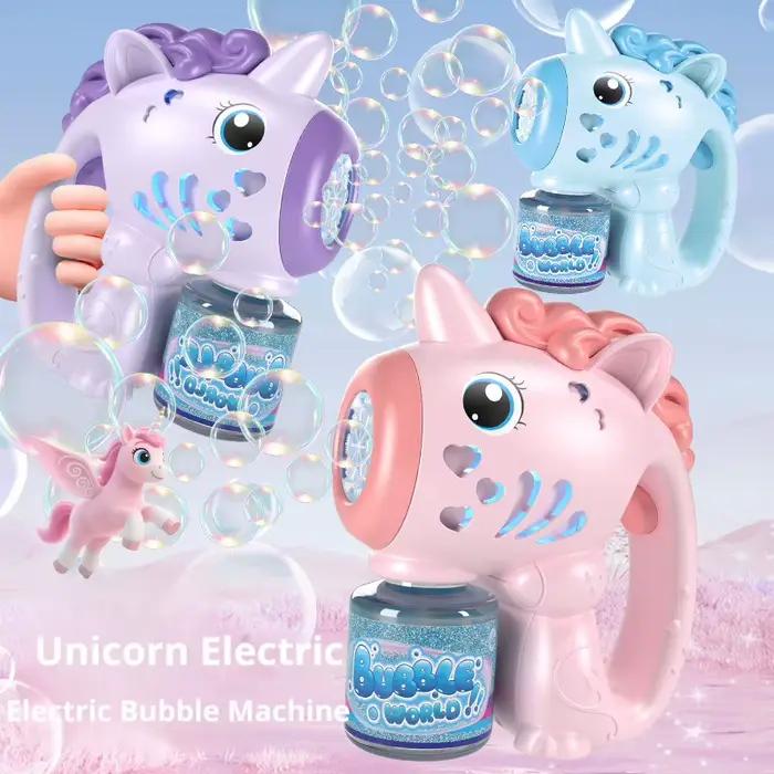 Nouveau pistolet à bulles électrique licorne
