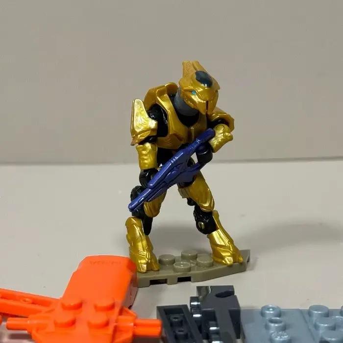 Mega Bloks Construx UNSC Spartan Anubis Yoro Elite Ultra Brute Warriors Mongoose Outriders Figurines d'action avec jouet accessoire