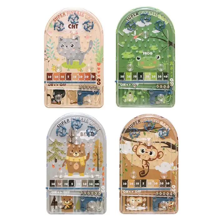 Mini flipper jeux de bureau Machine dessin animé enfants cadeaux jouets éducatifs basket-ball labyrinthe perles éjection Peer Interaction