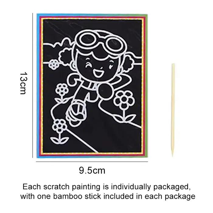 Peinture à gratter pour enfants