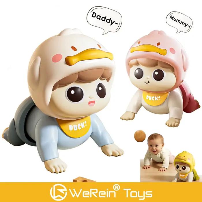 Jouet musical éducatif pour nourrissons et tout-petits - Poupée rampante pour un temps de jeu