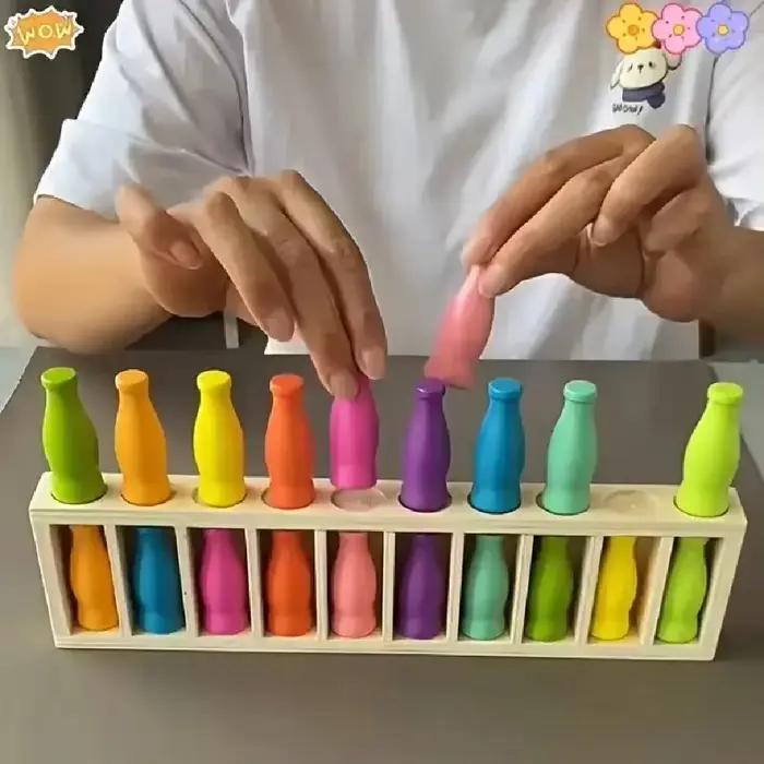Jeu de société de puzzle de bouteilles à 20 couleurs pour l'association de paires
