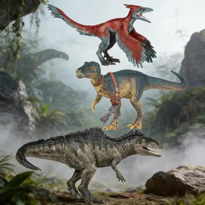 Figurines de dinosaures miniatures du monde jurassique