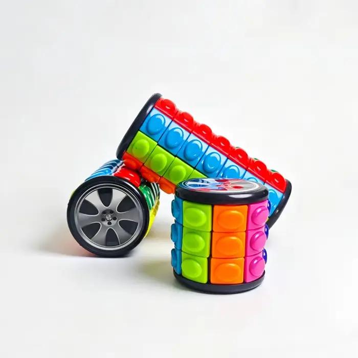 Cylindre de puzzle rotatif et coulissant 3/5/7 couches – Jeux éducatifs d'intelligence