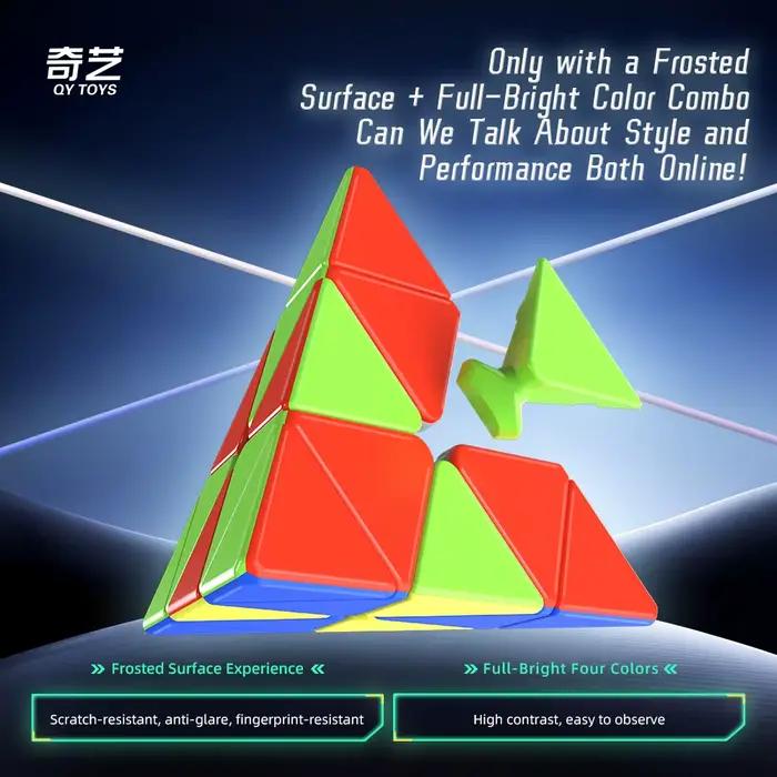 Guerrier 3X3 pyramide Cube magique magnétique Puzzle éducatif