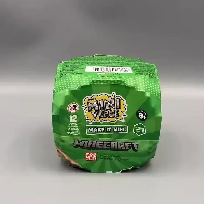 Original MGA Miniverse Minecraft Make It Mini Mystery Ball Kits de loisirs créatifs en résine DIY Figurines Diamond Sword Creeper Jouets de collection