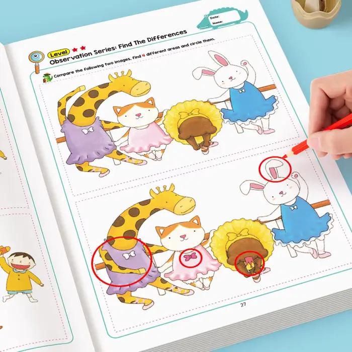 Cahier d'activités « Trouvez les différences » pour enfants