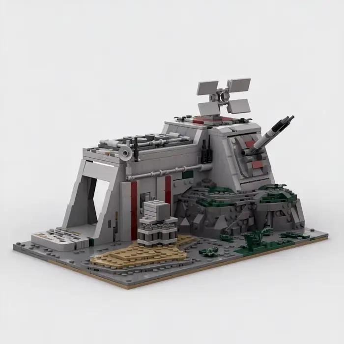 NOUVEAU Modèle de base MOC Republic Outpost 1198 pièces, Architecture de puzzle personnalisée, Jouet éducatif à assembler soi-même, Cadeaux populaires de collection